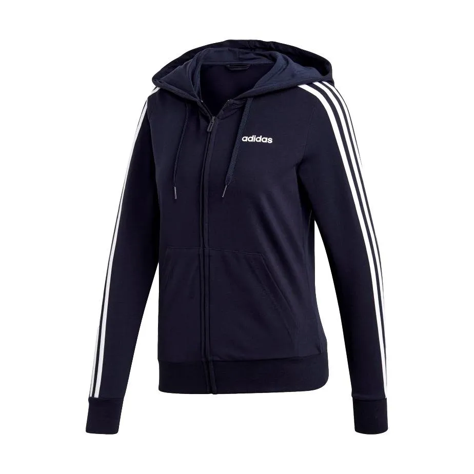 Adidas Womens Essentials 3 Stripes Hoodie