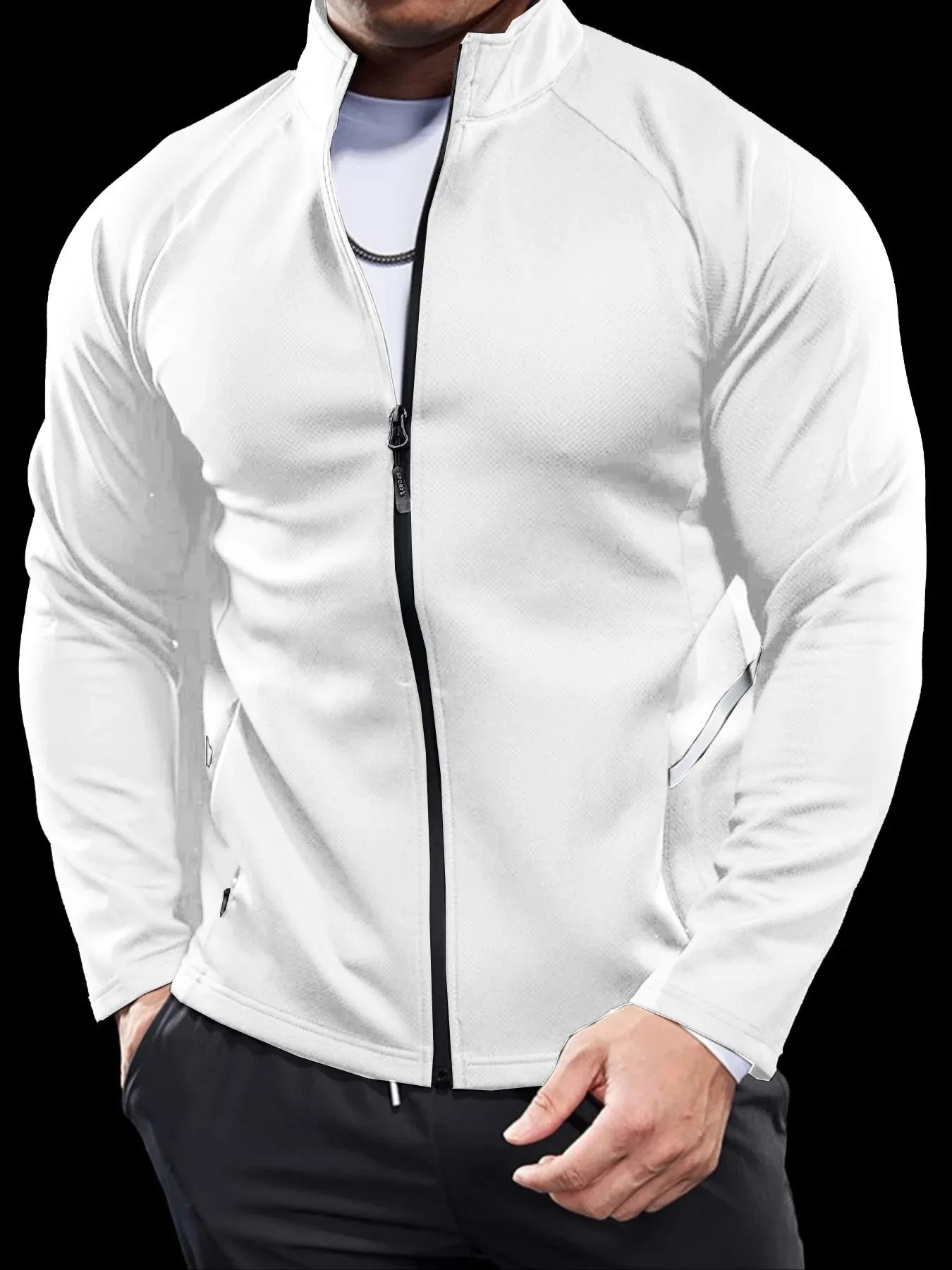 Aidase mens outfits Men's Jackets, Training Wear Jackets, Muscle Curves, Fitness Casual, Lightweight, Slim, Quick Dry, Running, Boyfriend's Gift