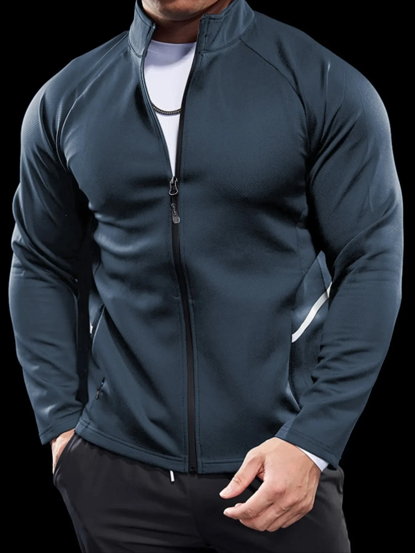 Aidase mens outfits Men's Jackets, Training Wear Jackets, Muscle Curves, Fitness Casual, Lightweight, Slim, Quick Dry, Running, Boyfriend's Gift
