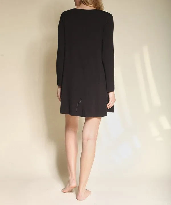 BAMBOO casual v neck dress
