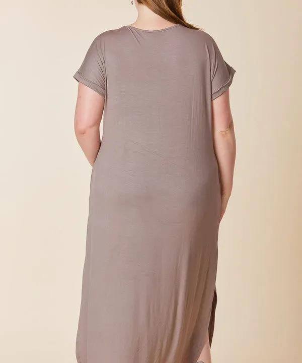 BAMBOO CURVE maxi dress