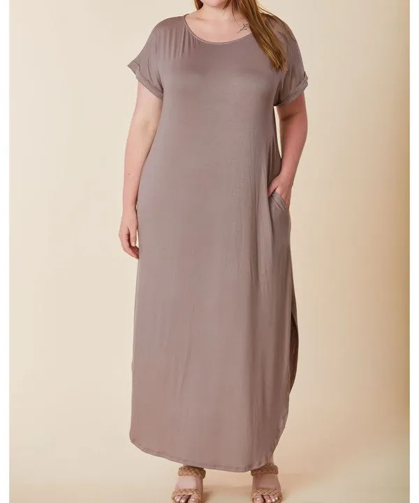 BAMBOO CURVE maxi dress