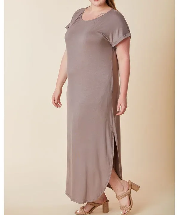 BAMBOO CURVE maxi dress