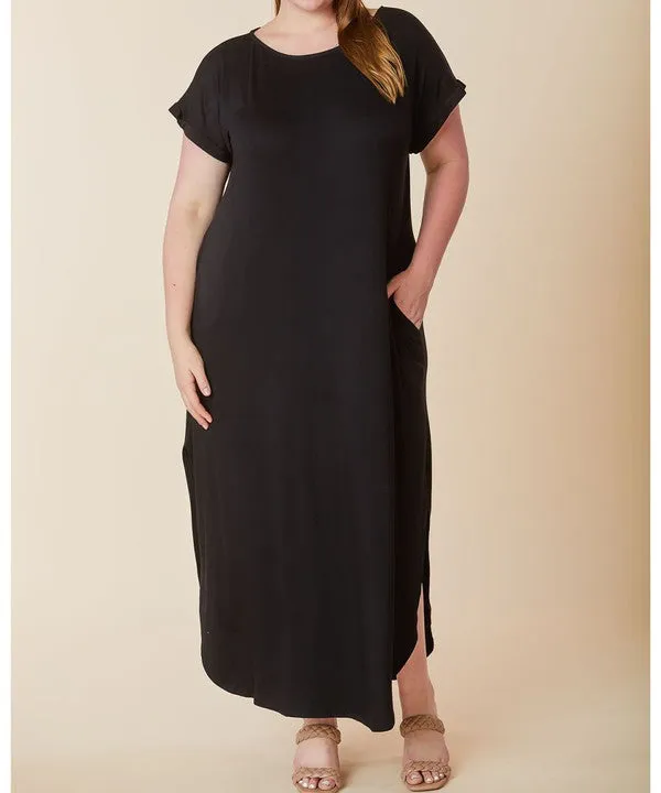 BAMBOO CURVE maxi dress