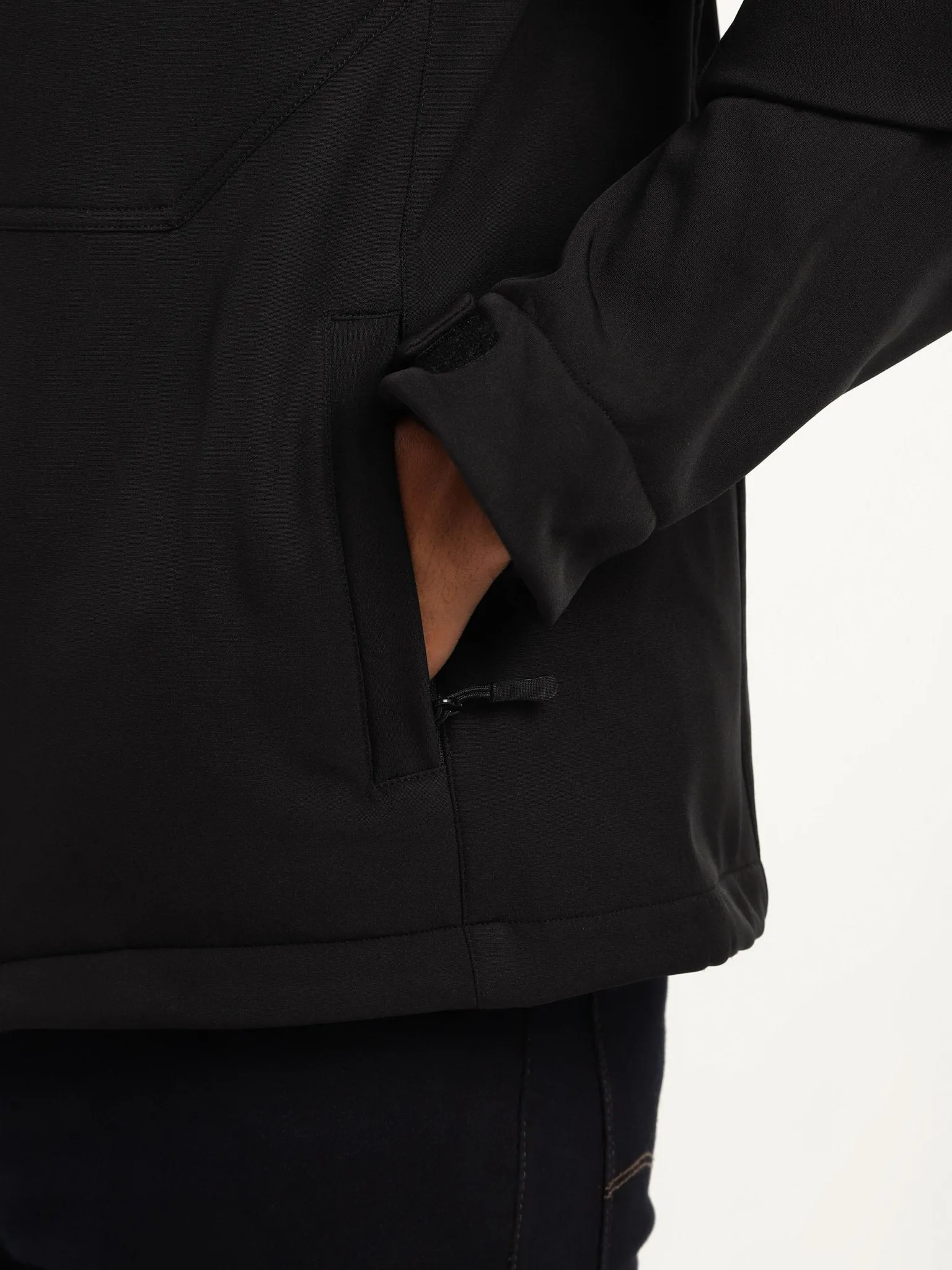 Black DWR Technical Softshell Jacket