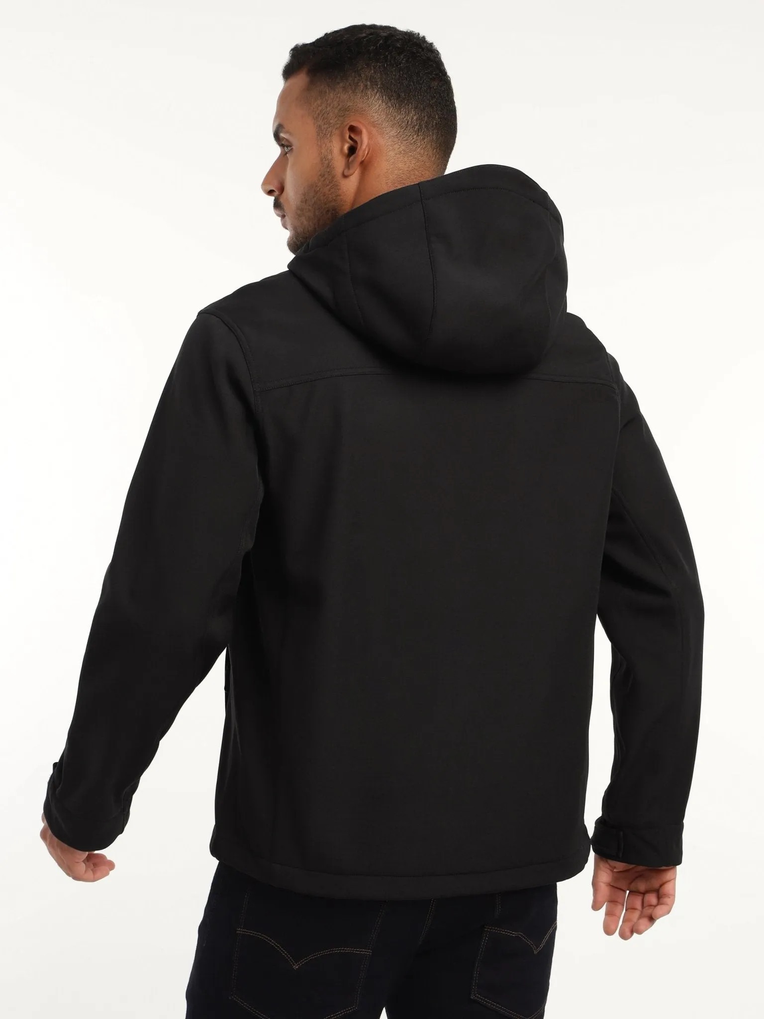 Black DWR Technical Softshell Jacket