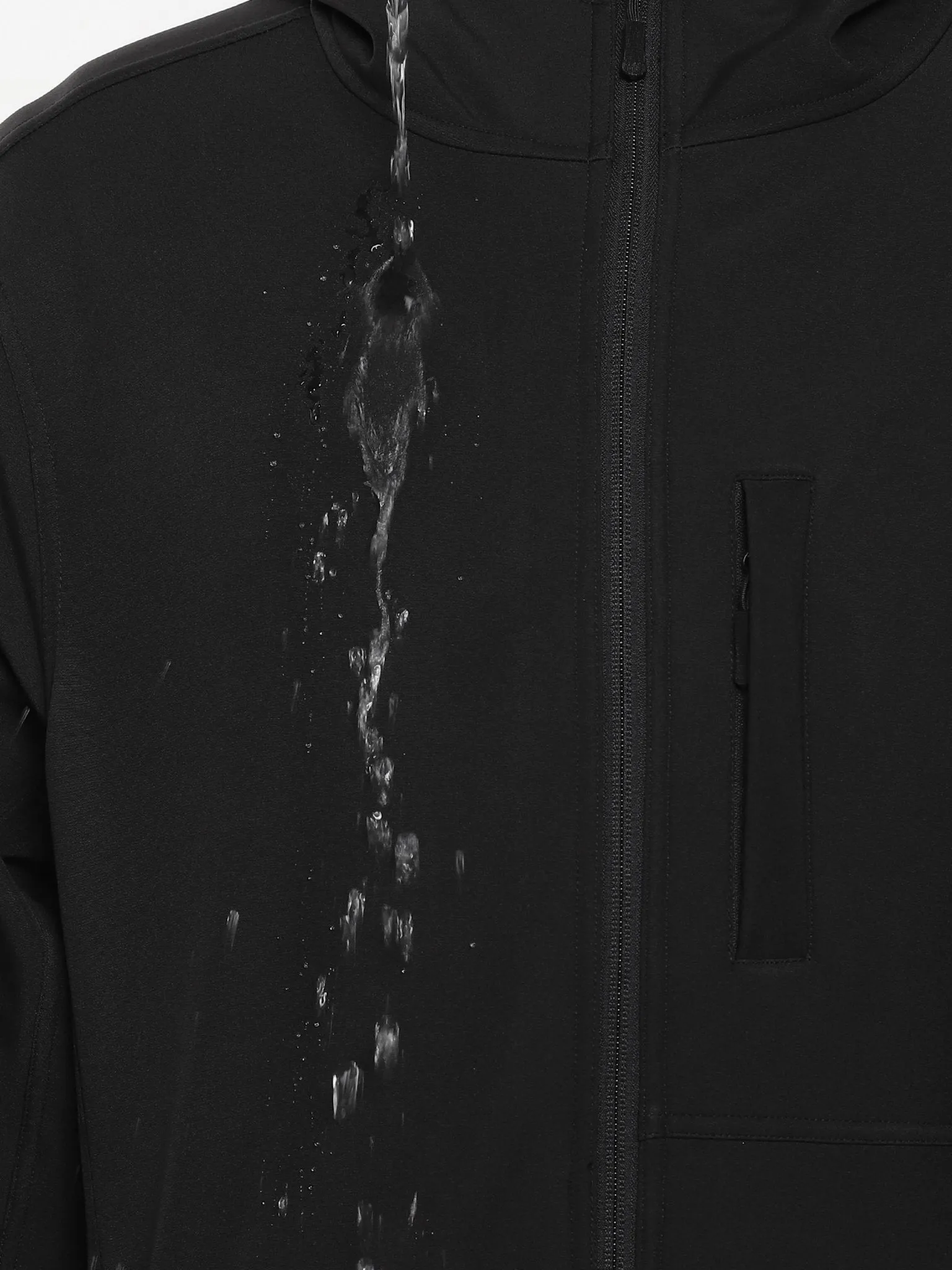 Black DWR Technical Softshell Jacket