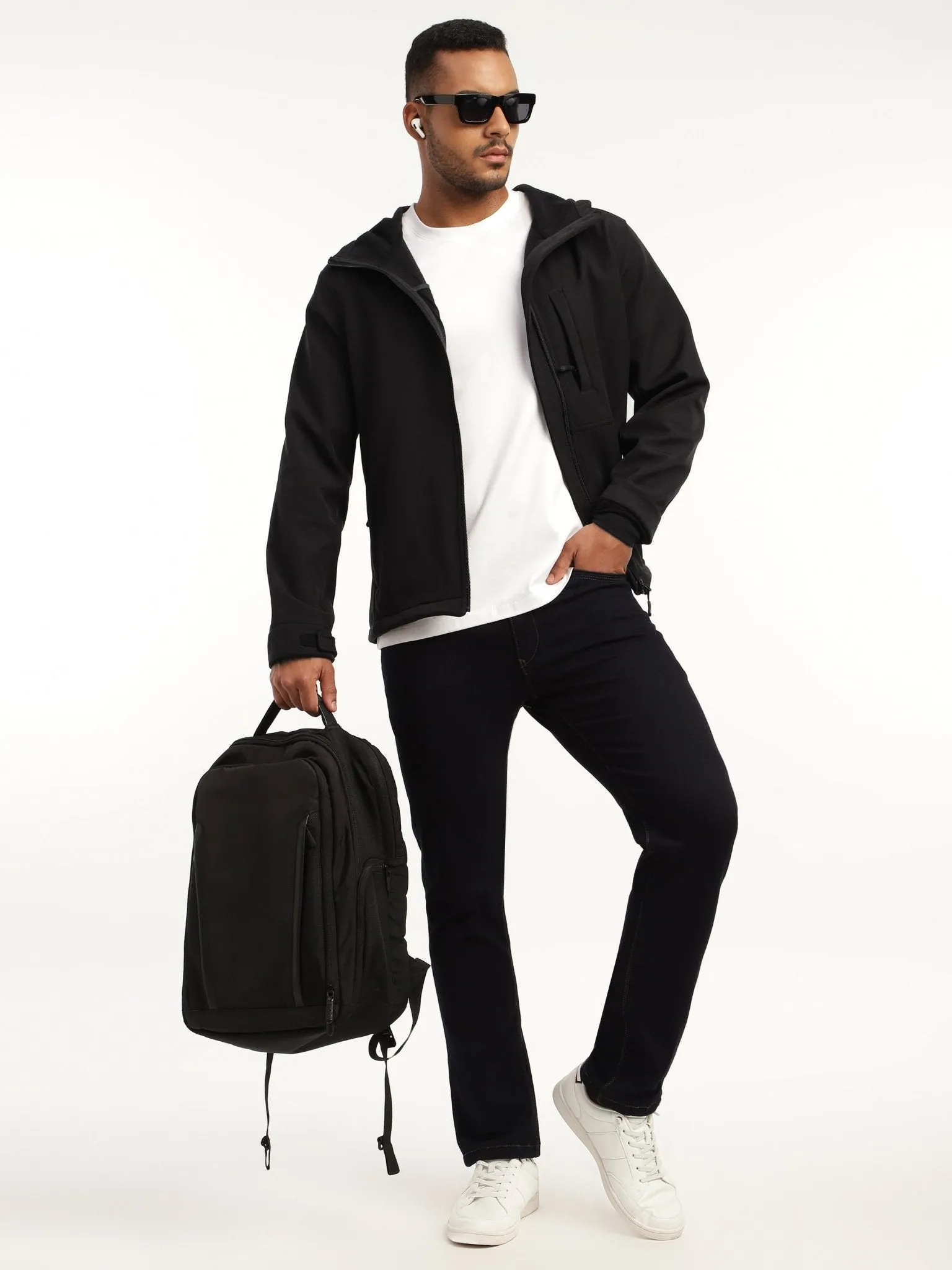 Black DWR Technical Softshell Jacket