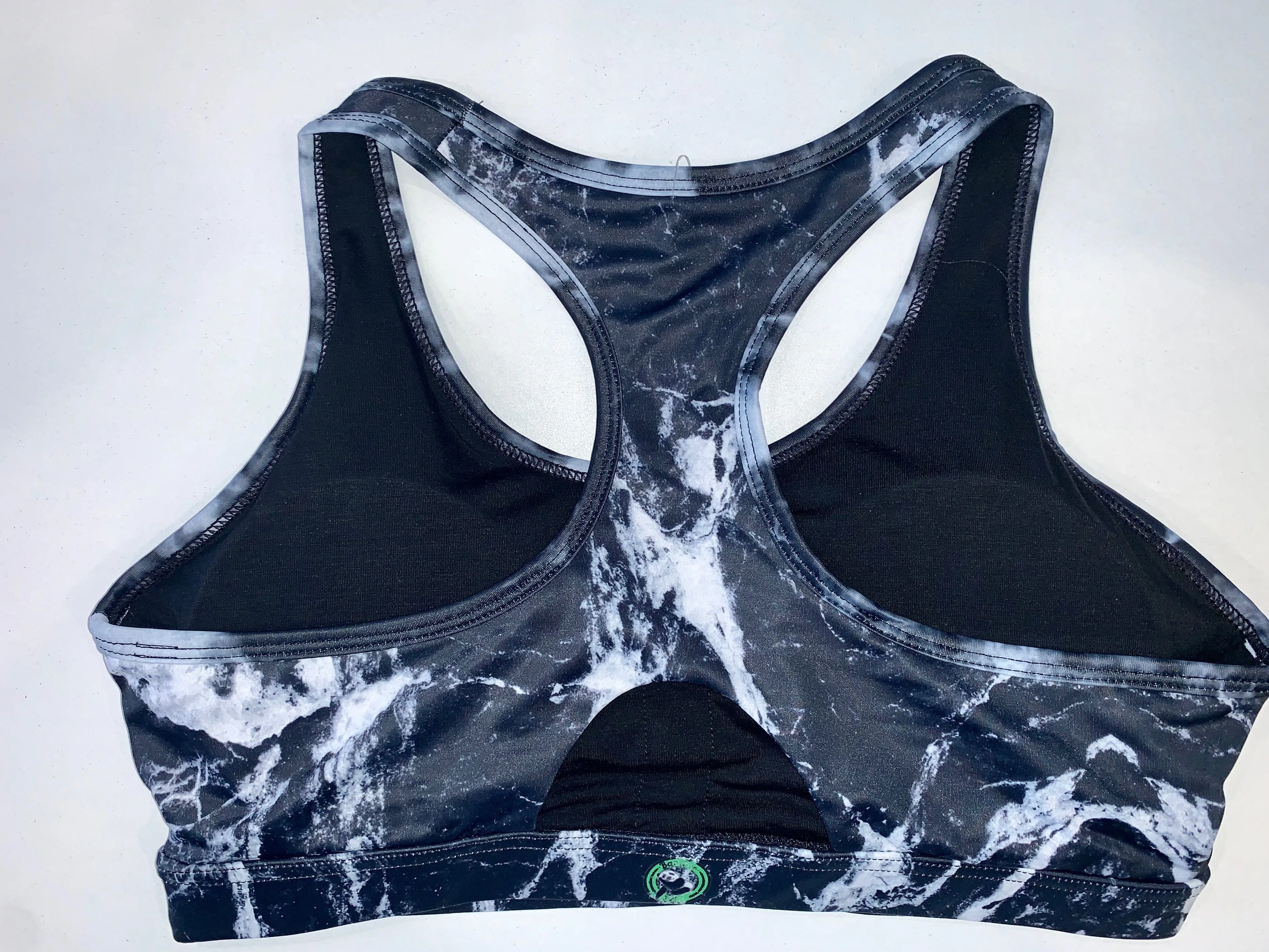 Black Marble 2 Sports Crop