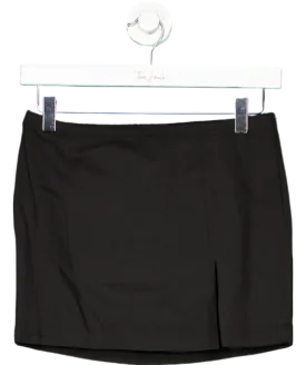 Black Stretch Mini Skirt UK M