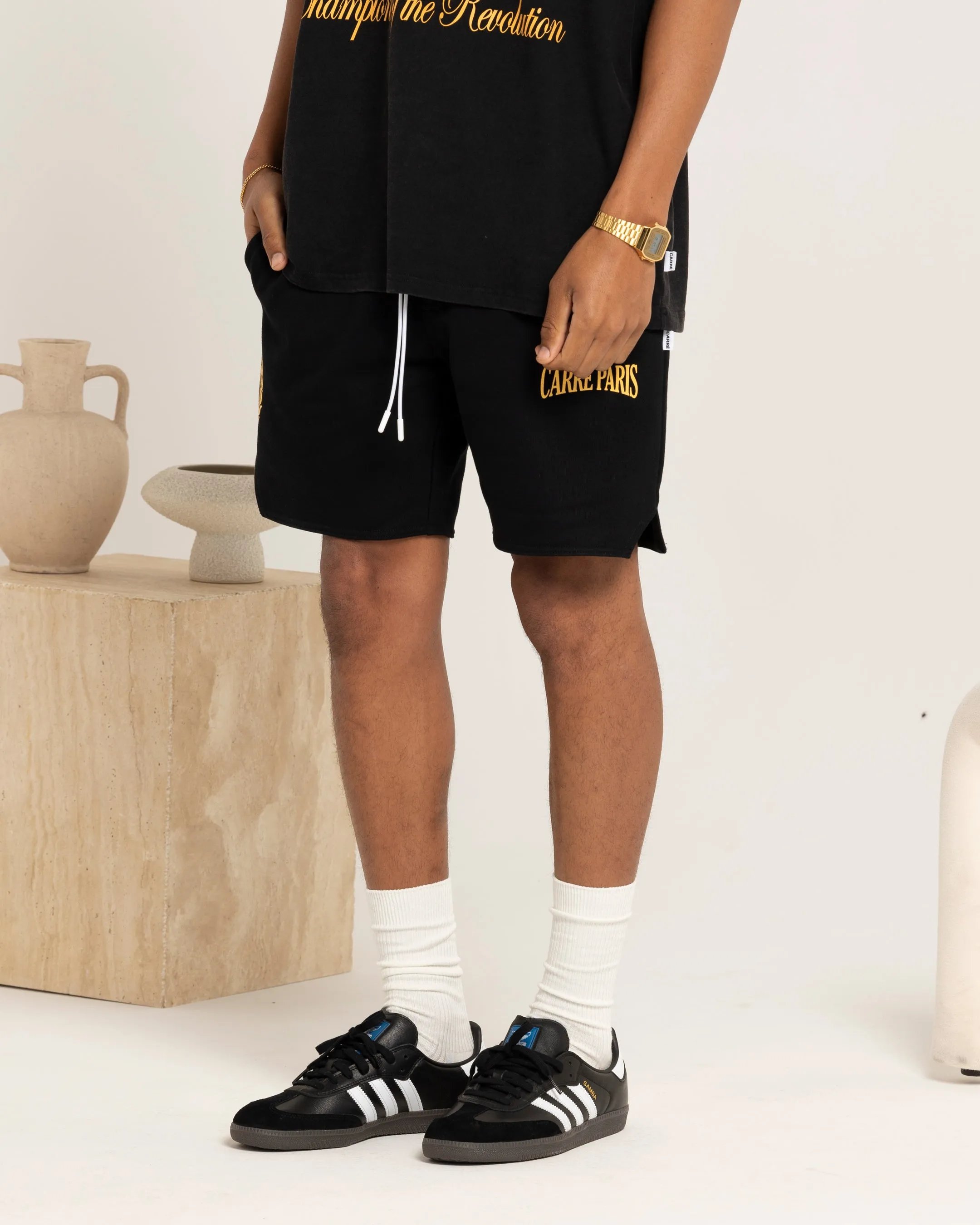 Carre Decade Sweat Shorts Black