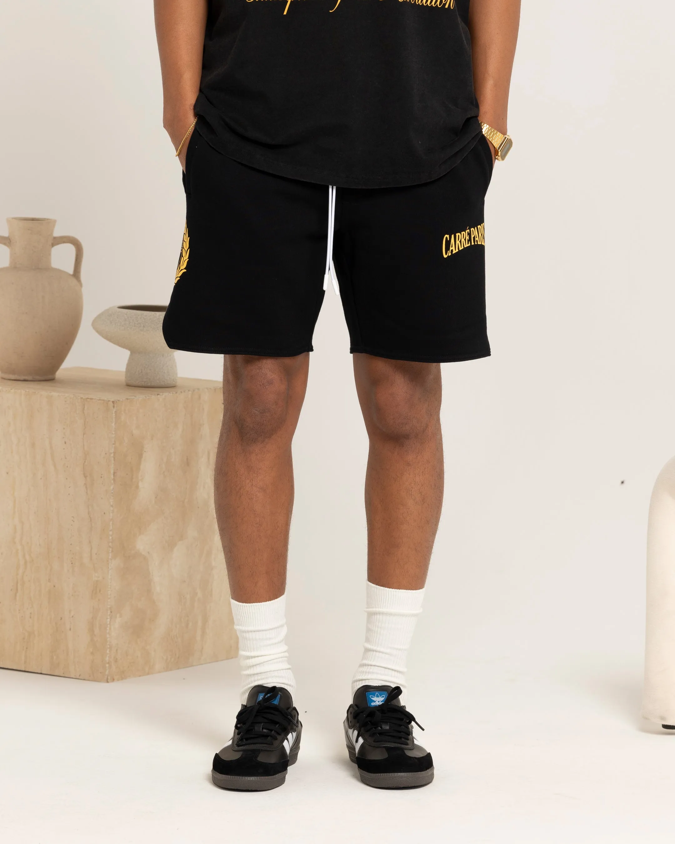 Carre Decade Sweat Shorts Black