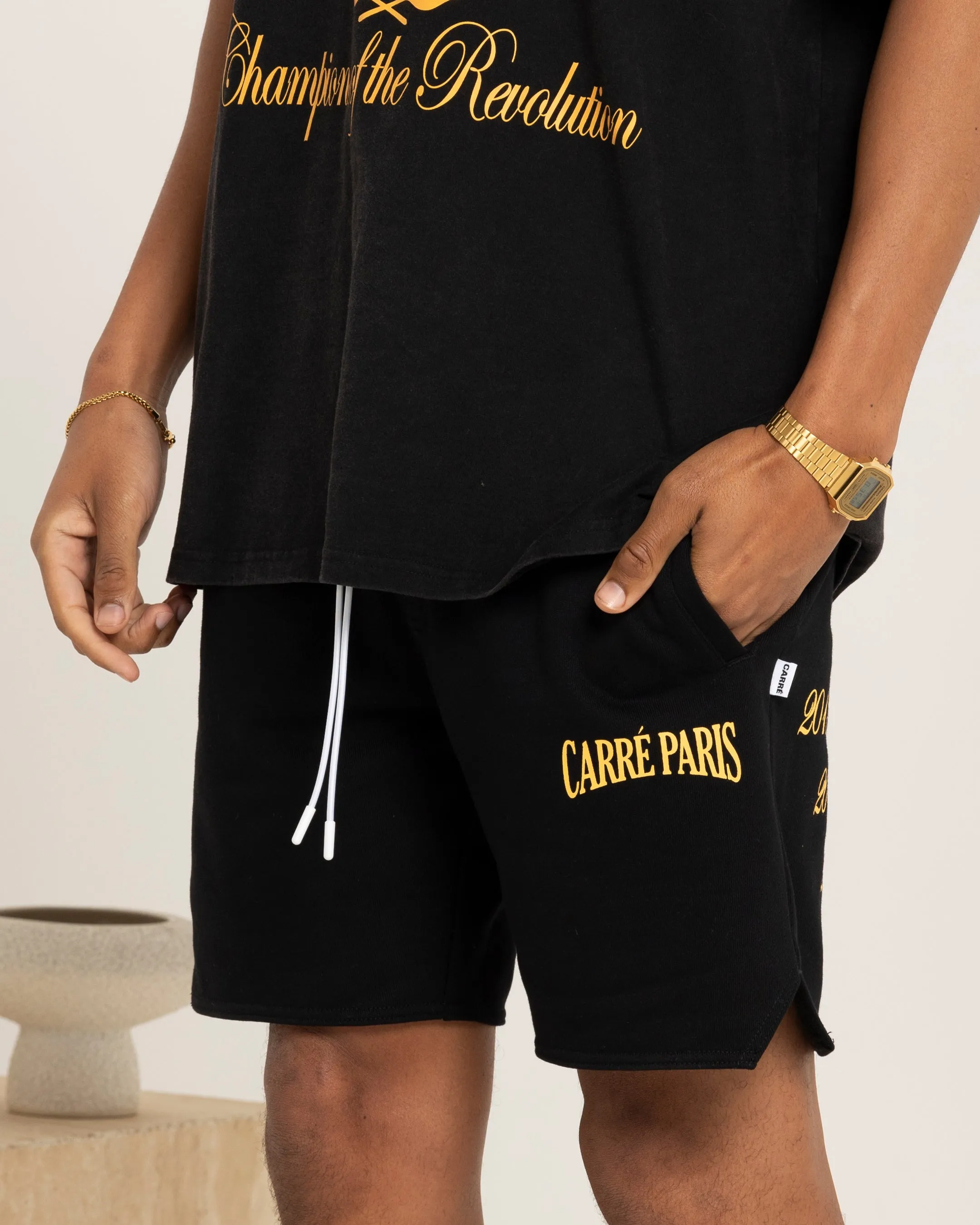Carre Decade Sweat Shorts Black