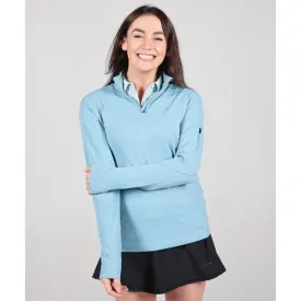 Clutch & Co Woman's 1/4 Zip Performance Top - Opal