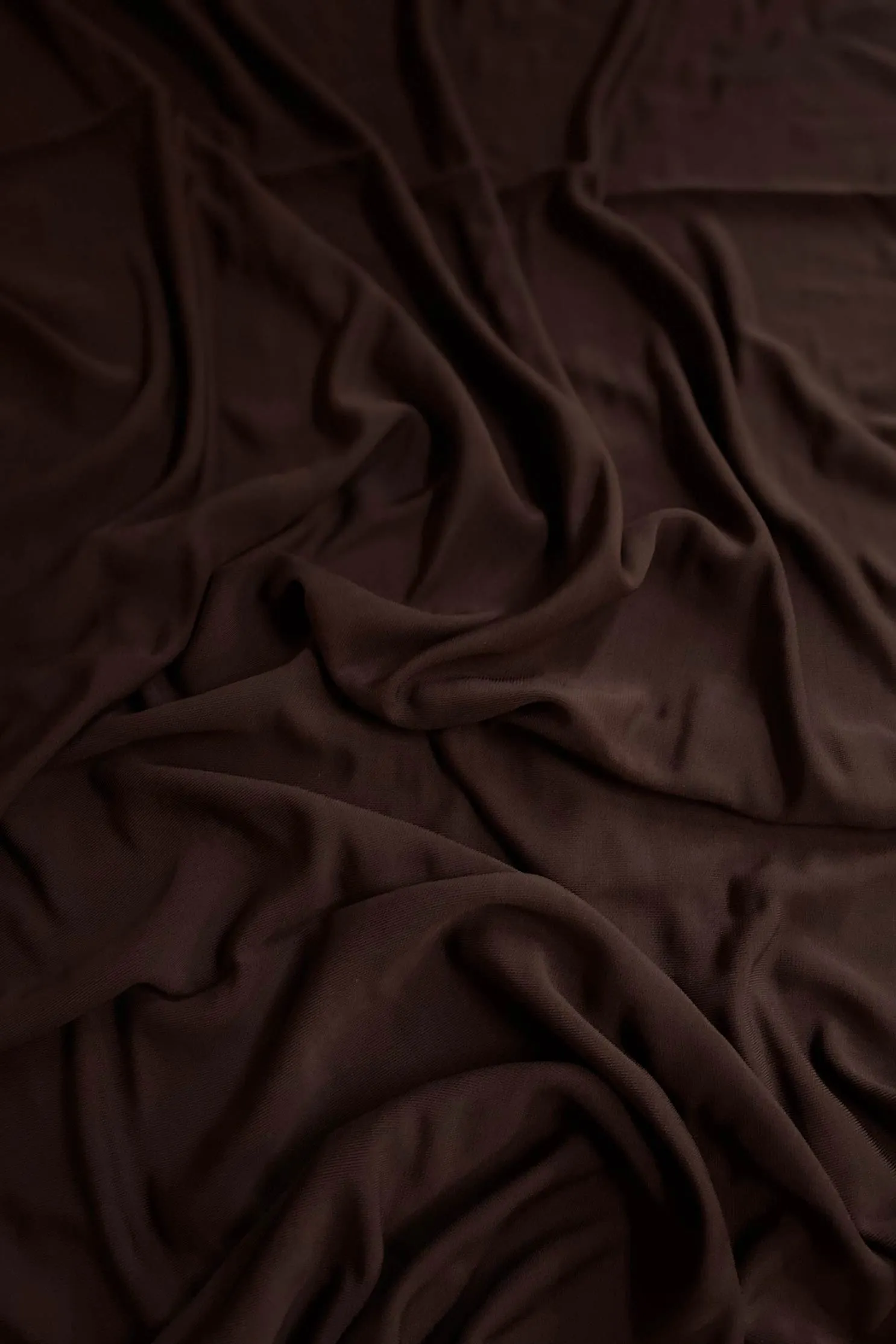 Cocoa Brown Rayon Matte Jersey