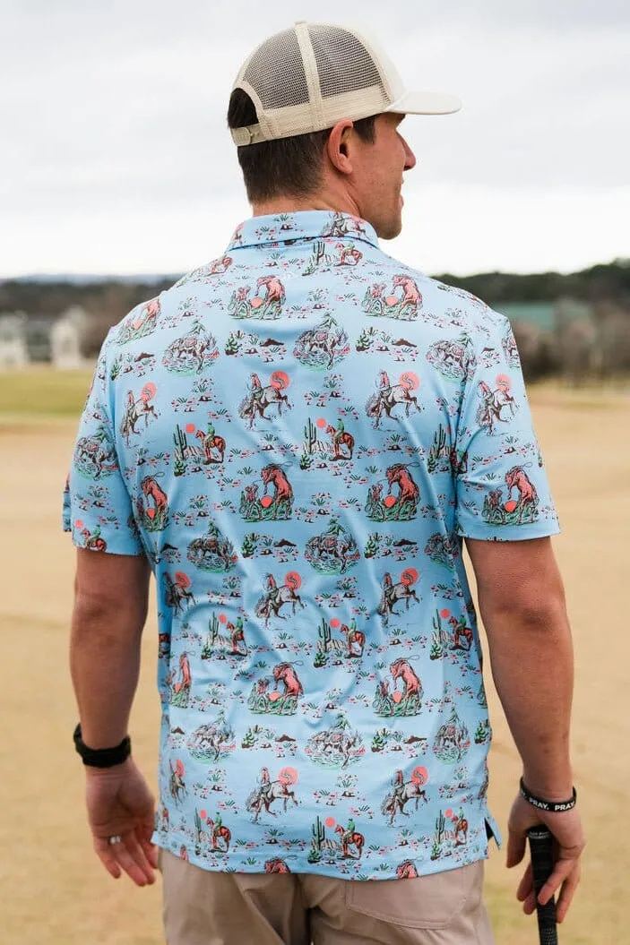Cowboy Up Performance Polo