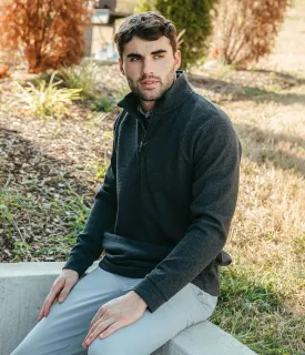 Dallas Performance Quarter Zip • Charcoal