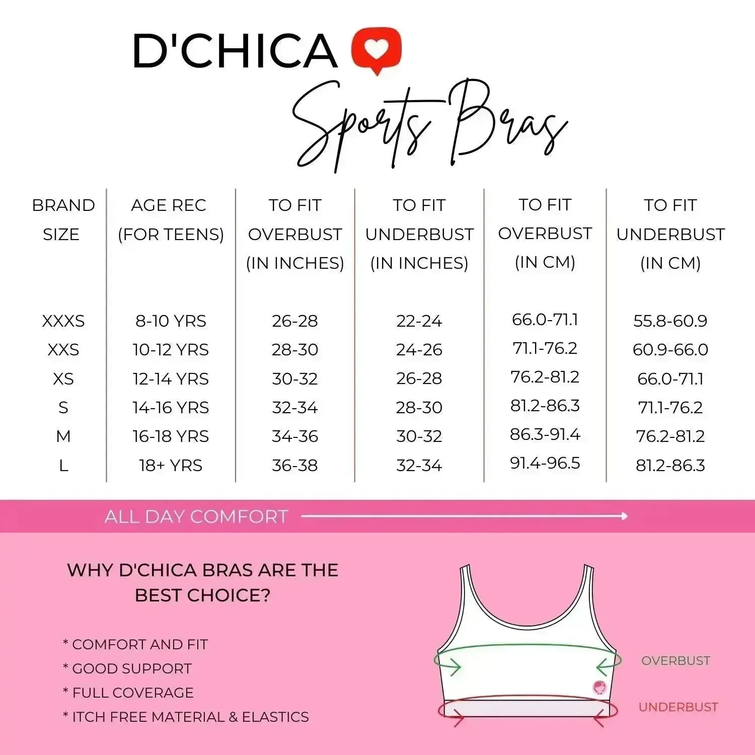Double-Layer Broad Strap Cotton Sports Bra | Non-Padded Bra | Kitty Printed Bra