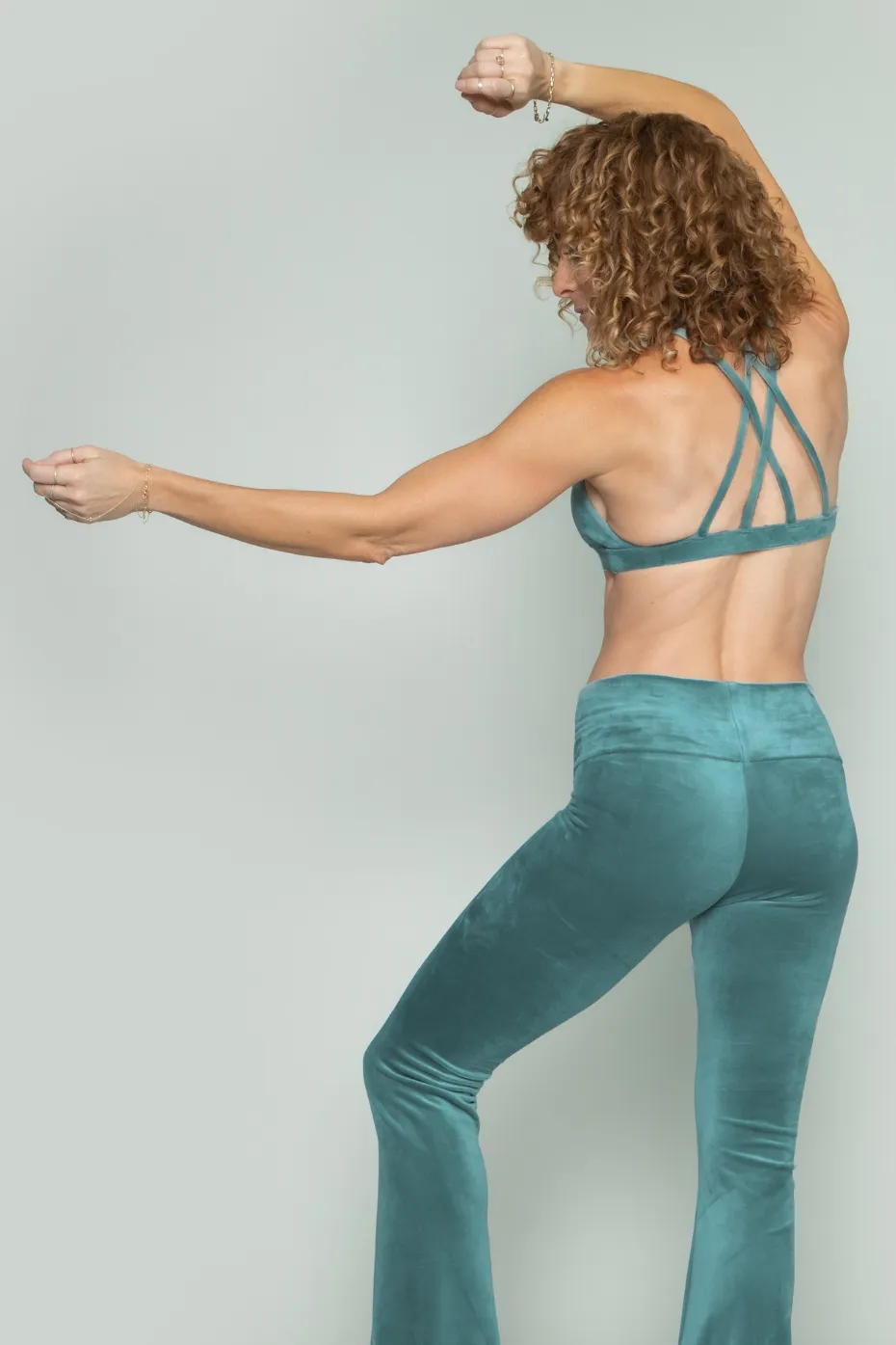 Dream Catcher Sports Bra | Velour | Seafoam