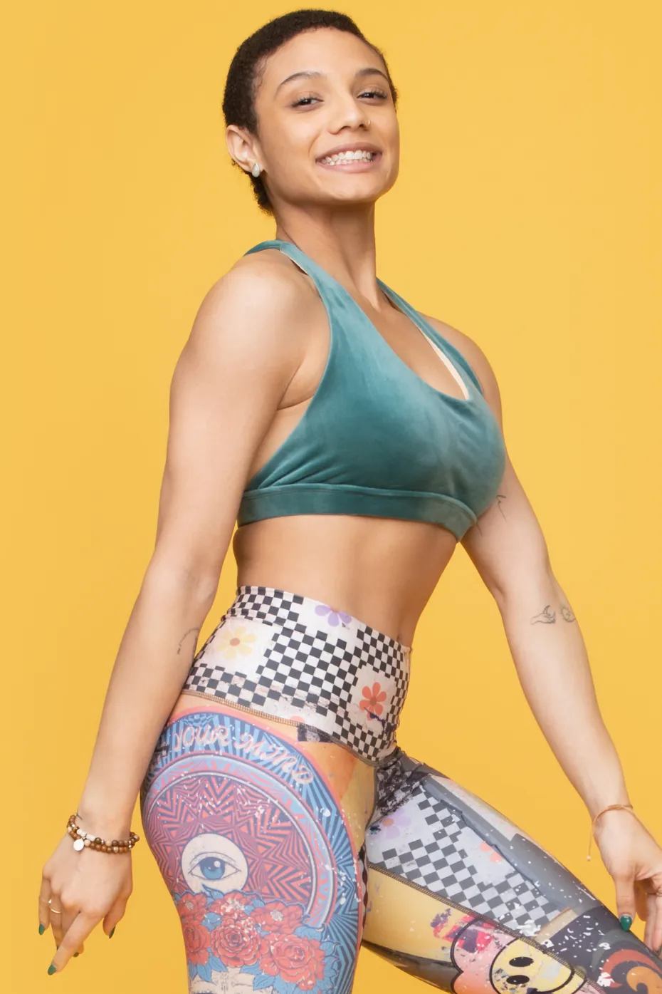 Dream Catcher Sports Bra | Velour | Seafoam