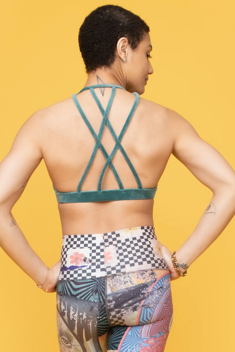 Dream Catcher Sports Bra | Velour | Seafoam