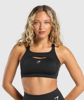 Gymshark Alpha High Support Sports Bra - Black