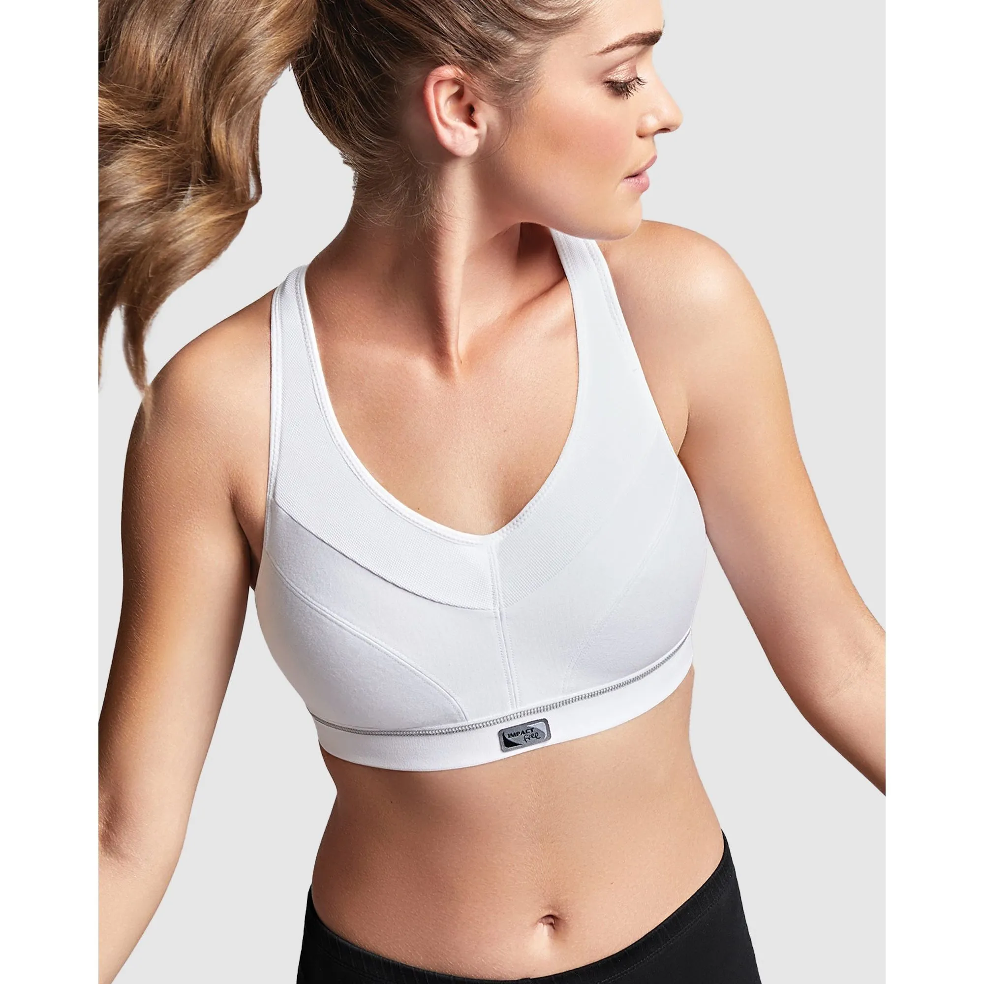 Impact Free Cotton Blend Racerback Teen Sports Bra