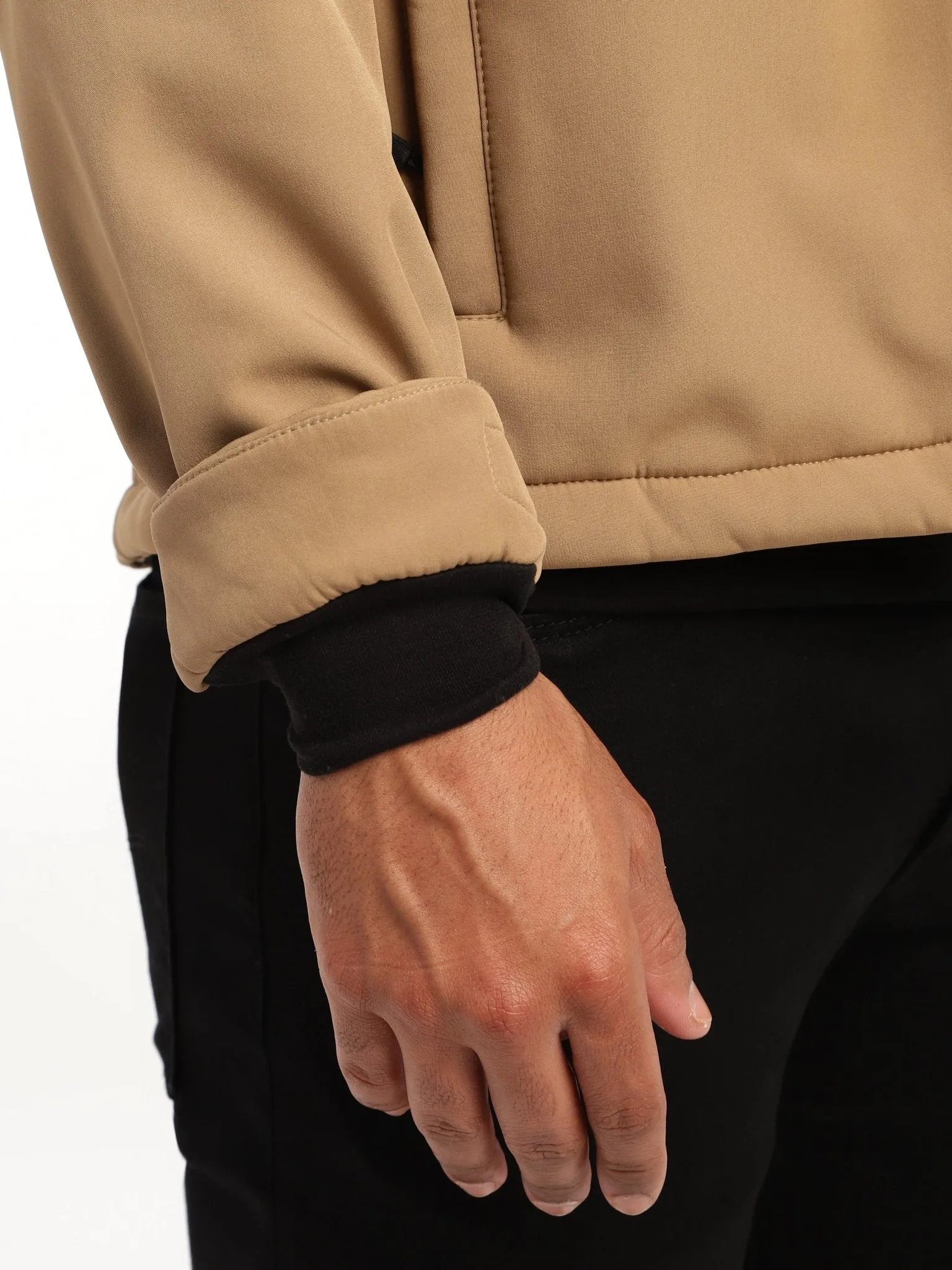 Khaki DWR Technical Softshell Jacket