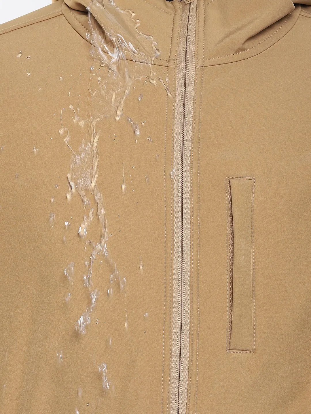 Khaki DWR Technical Softshell Jacket
