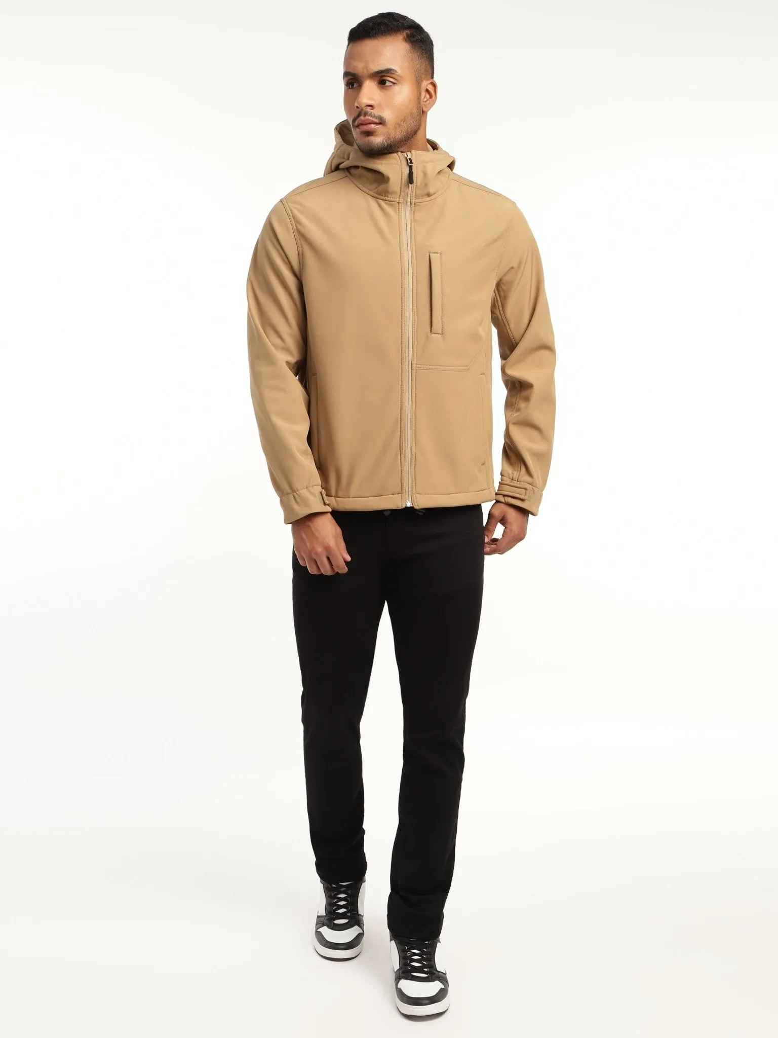 Khaki DWR Technical Softshell Jacket