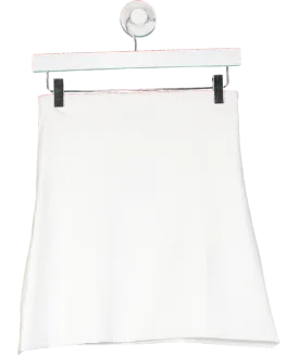 Klayd White Stretch Mini Skirt UK S