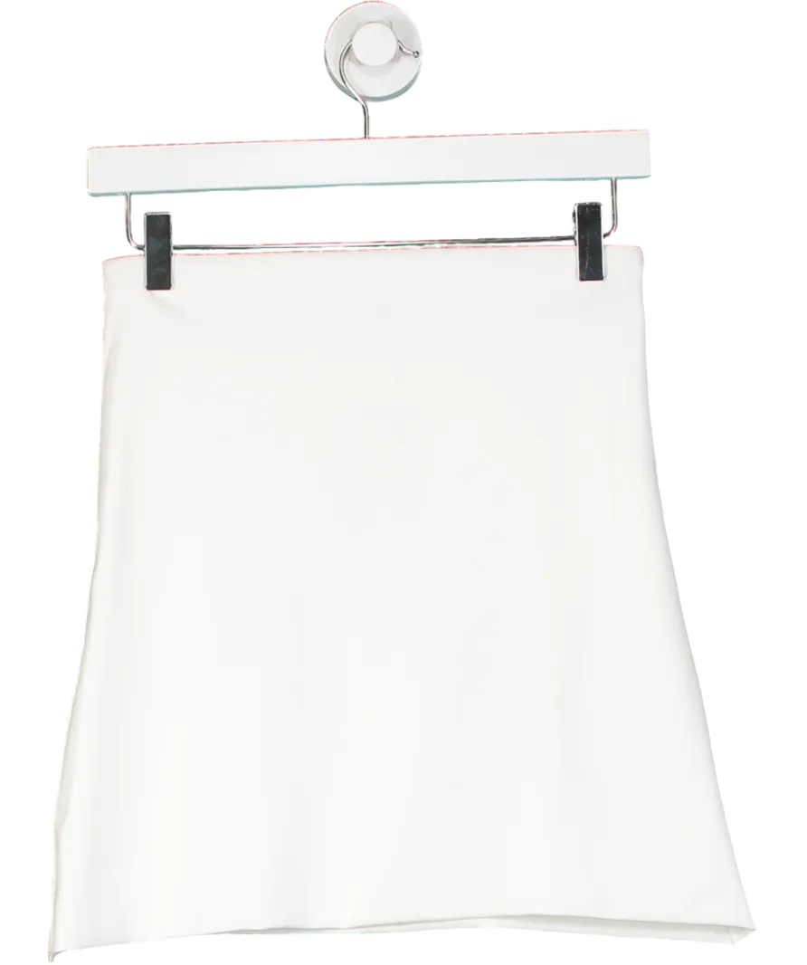 Klayd White Stretch Mini Skirt UK S