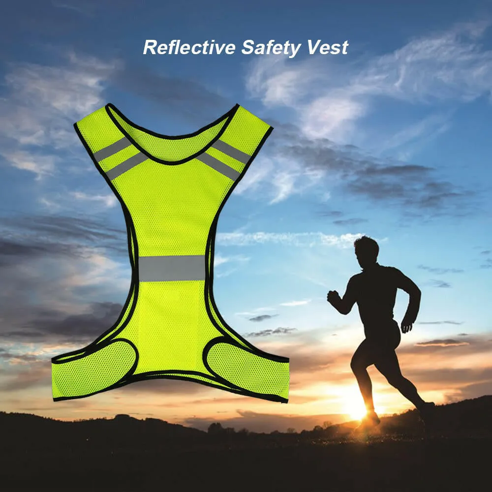 Lightweight Breathable Mesh Reflective Vest High Visibility Safety Vest Gear for Running Walking Cycling Jogging