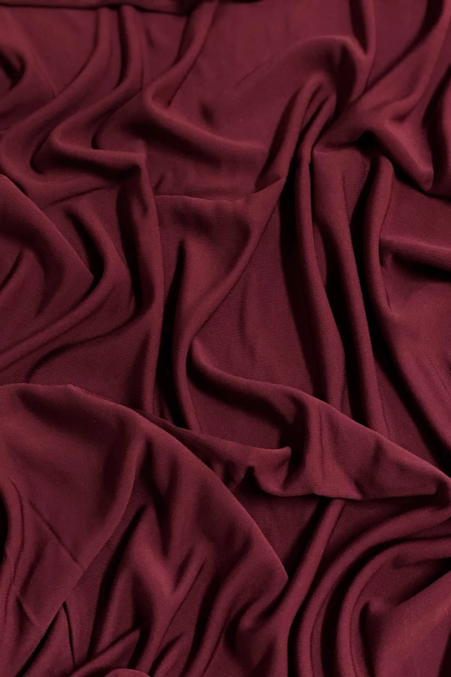 Maroon Rayon Matte Jersey