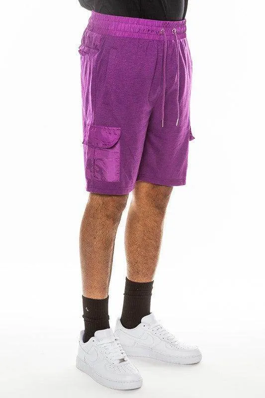 Mens Heathered Light Weight Slub Shorts