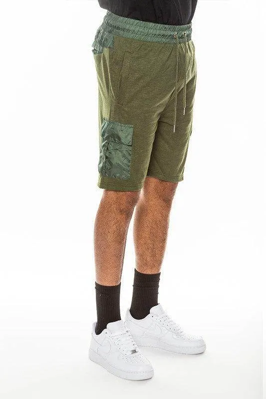 Mens Heathered Light Weight Slub Shorts