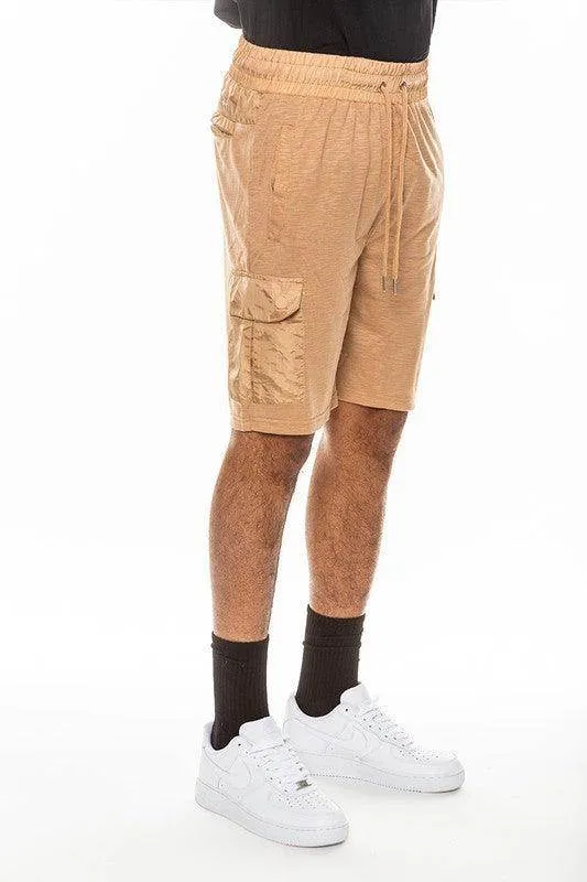 Mens Heathered Light Weight Slub Shorts