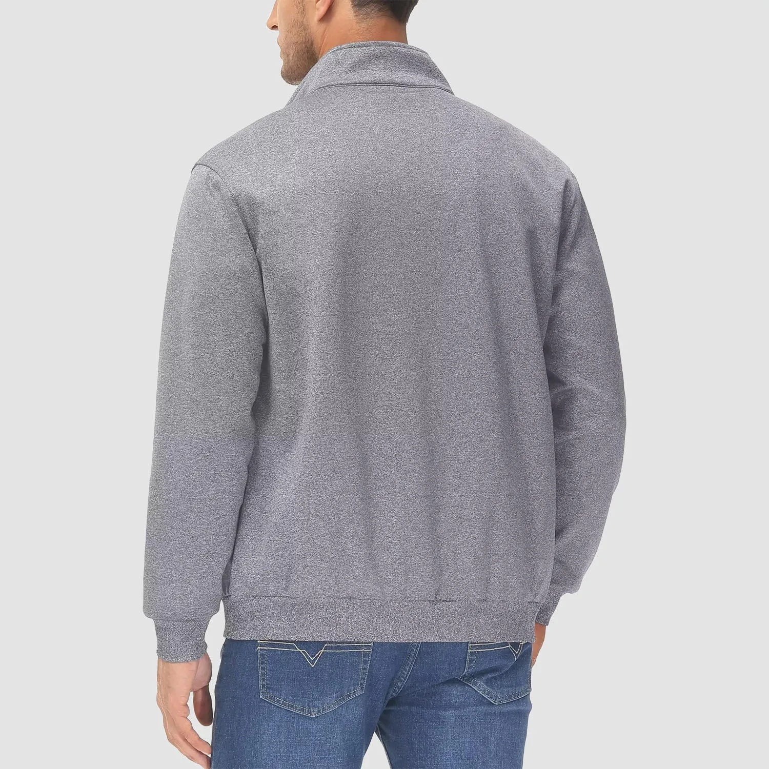 Men's Track Jackets Lightweight Full-Zip Casual Coat Workout Running Jacket With Pockets