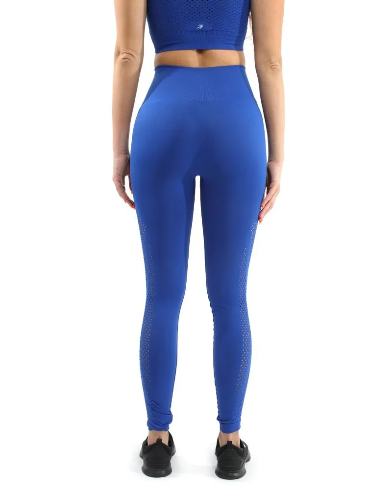 Milano Seamless Set - Leggings & Sports Bra - Blue [MADE IN ITALY]