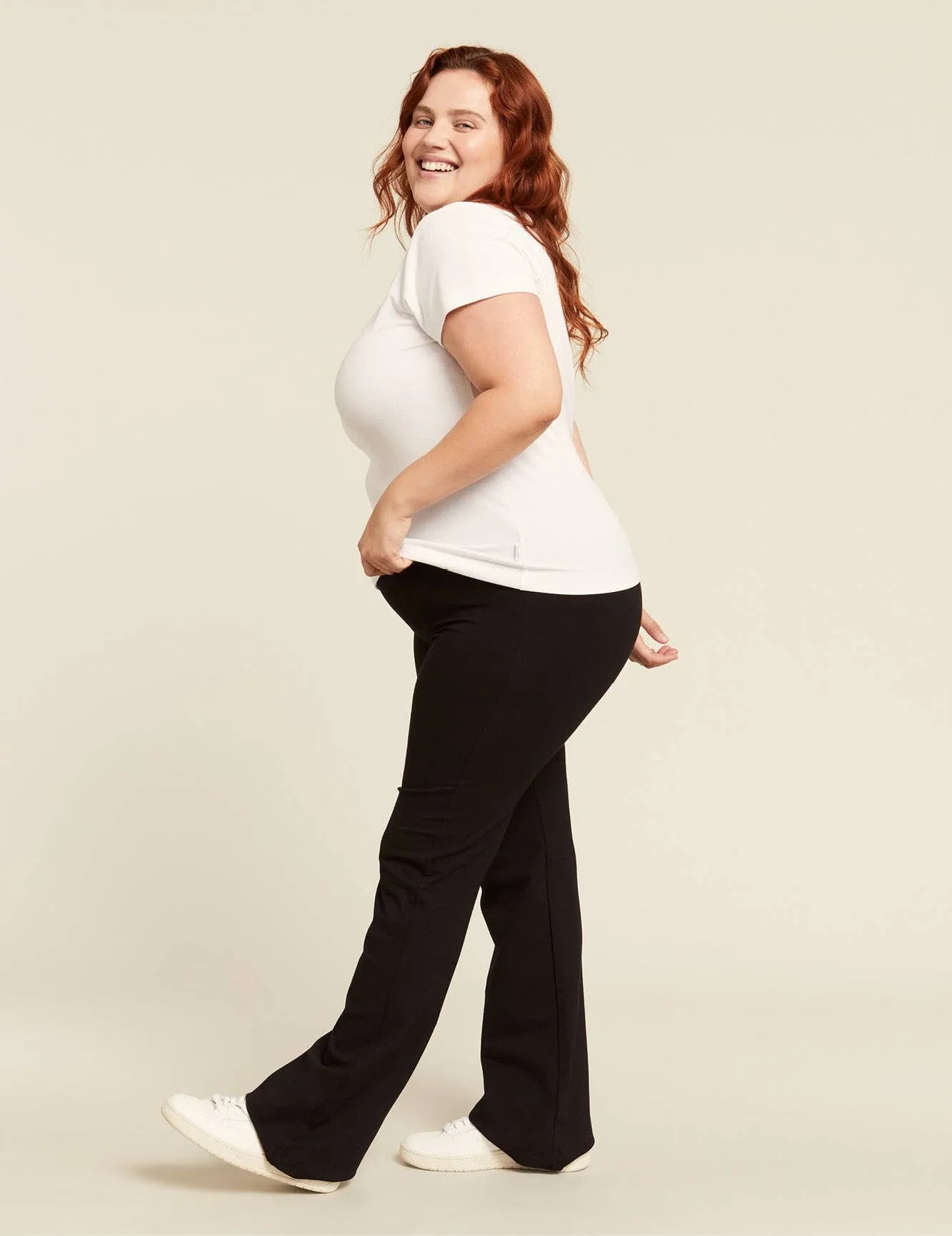 Motivate High Waist Flare Pant: Black