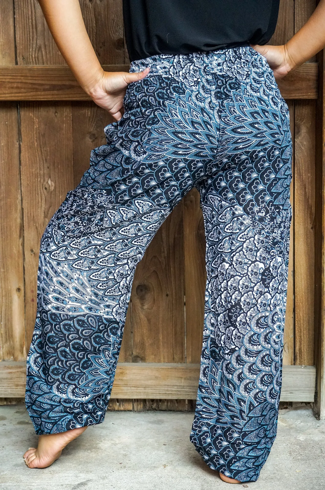 Peacock Pants Women Boho Pants Hippie Pants Yoga