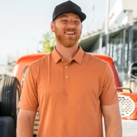 Performance Polo - Heather Orange