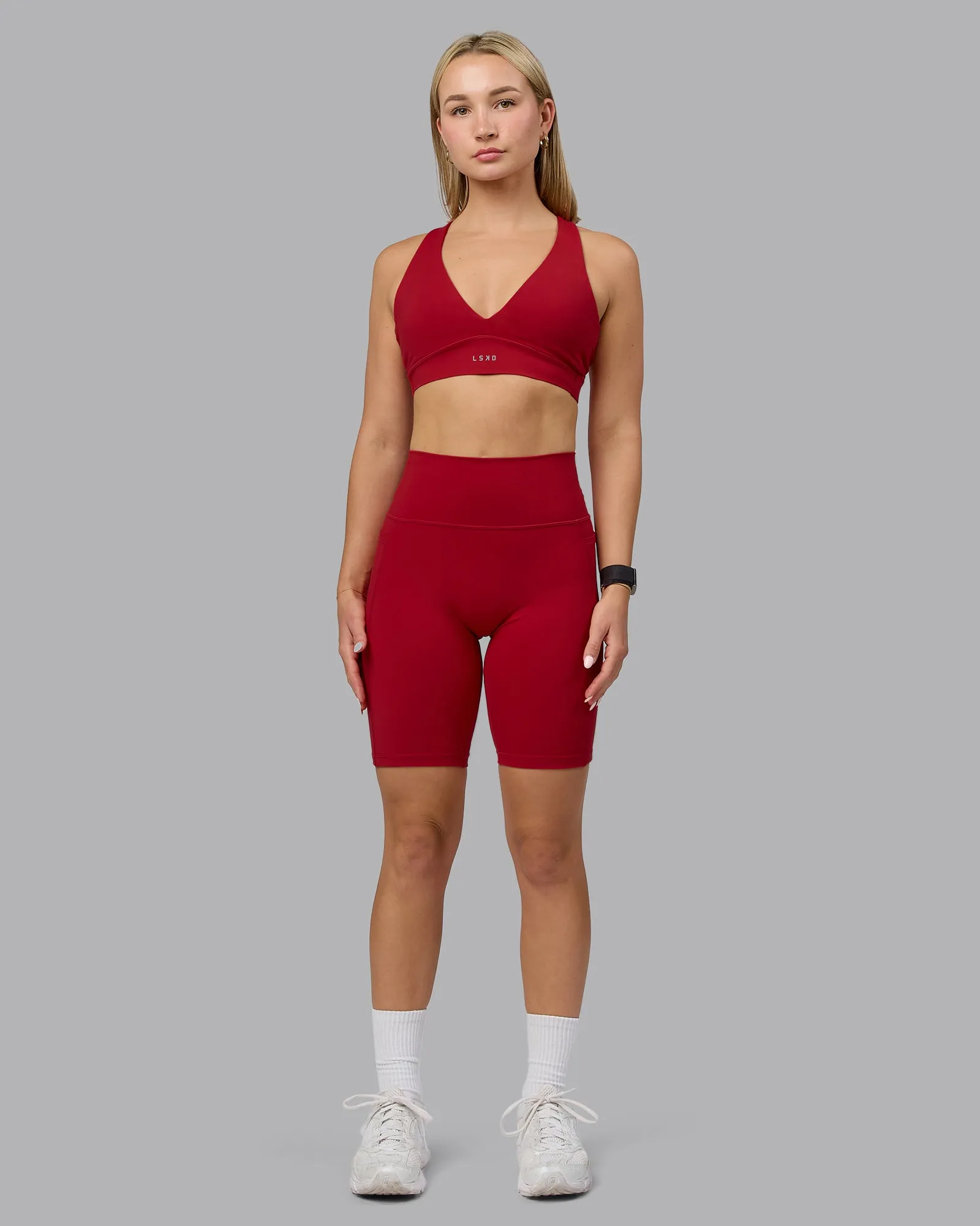 Poise Sports Bra - Cherry Red