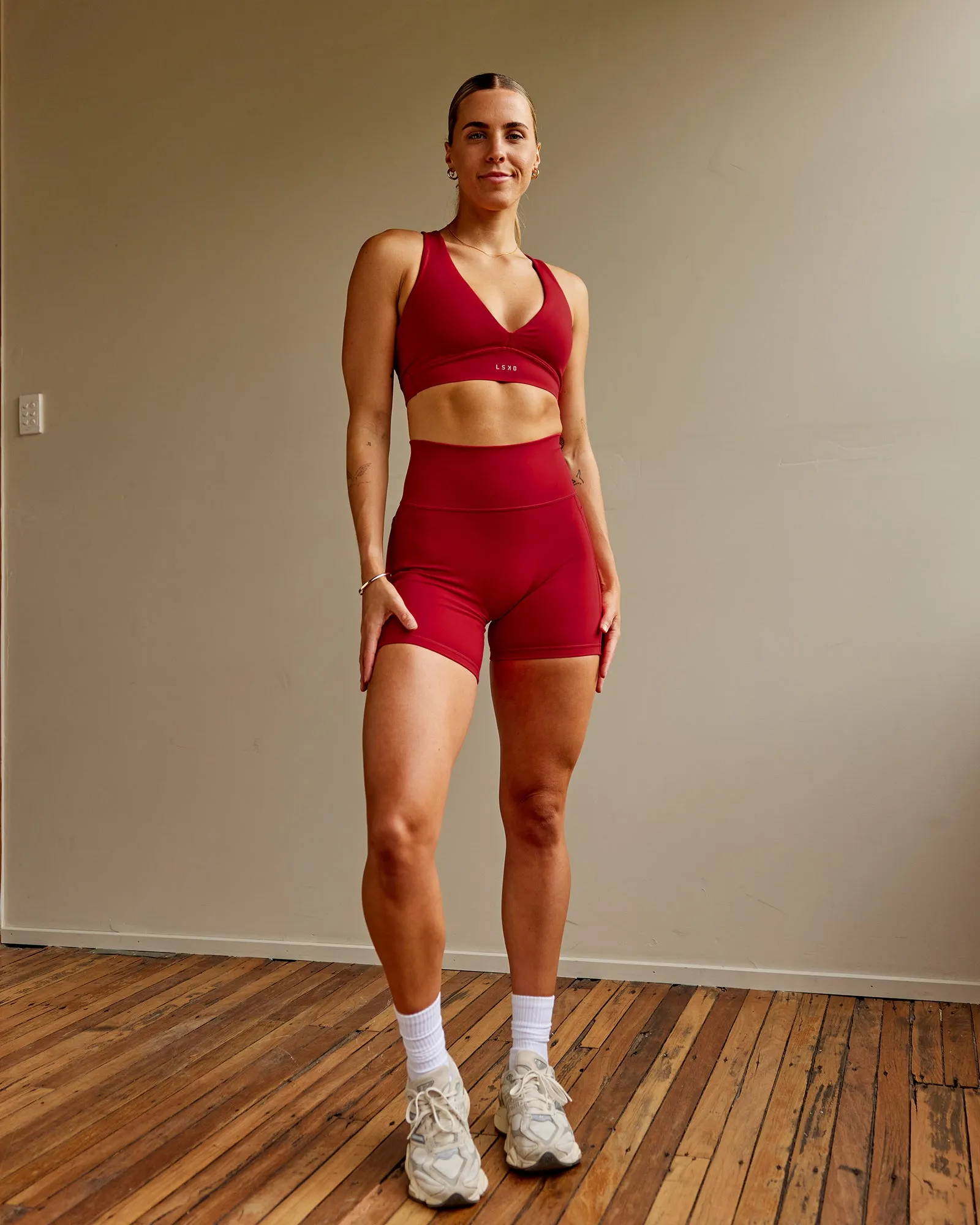 Poise Sports Bra - Cherry Red