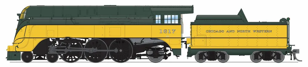 Pre-orders due 2025/04/24* HO Broadway Ltd C&NW 4-6-2 "Yellow Jacket", 1944 Appearance, Paragon4 Sound/DC/DCC #1617