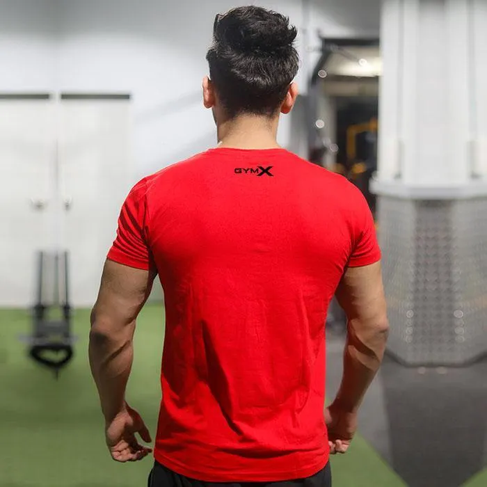 Ripped Blood Red Tee (4 way stretch) - Sale