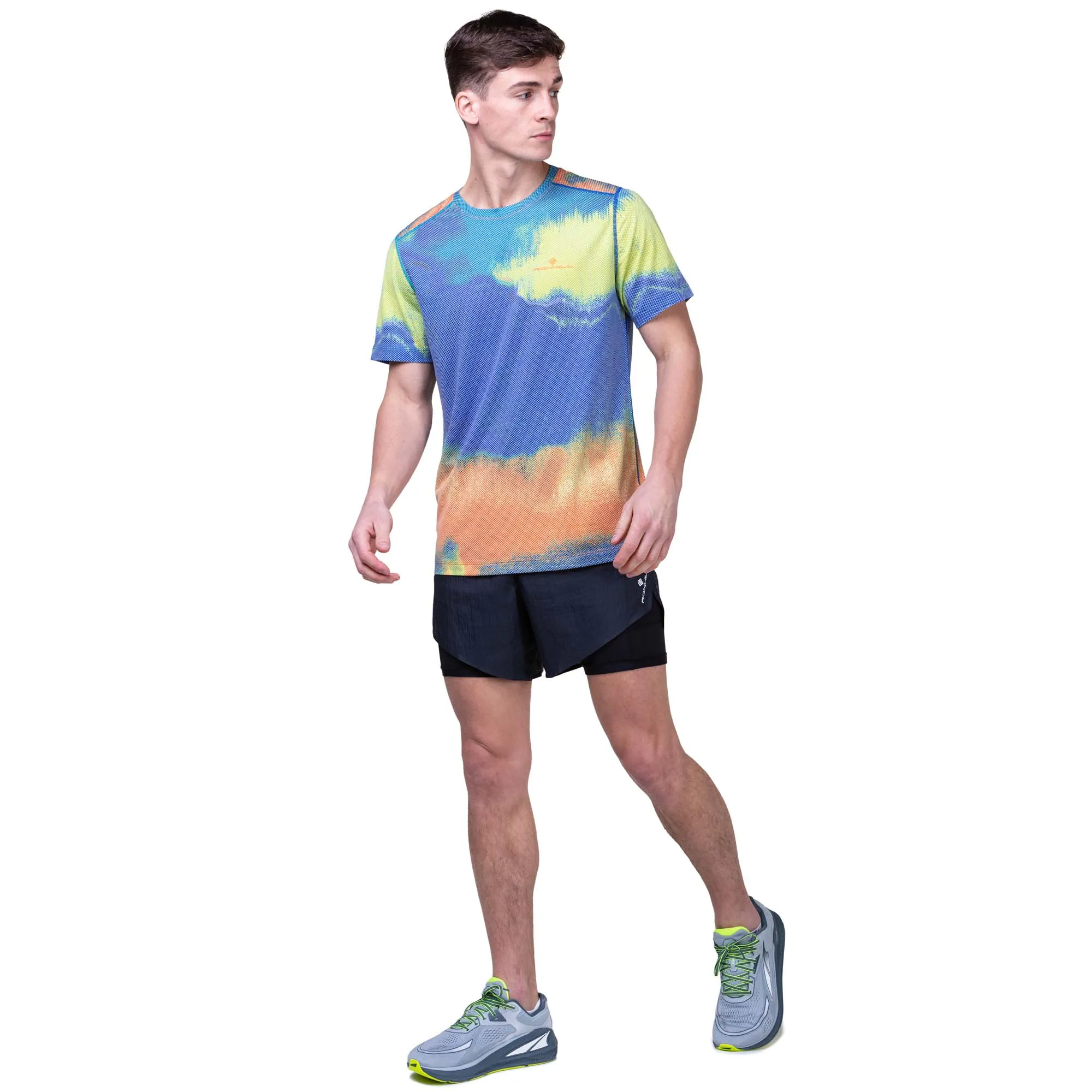 Ronhill | Men's Tech Golden Hour Tee - Multi Rave