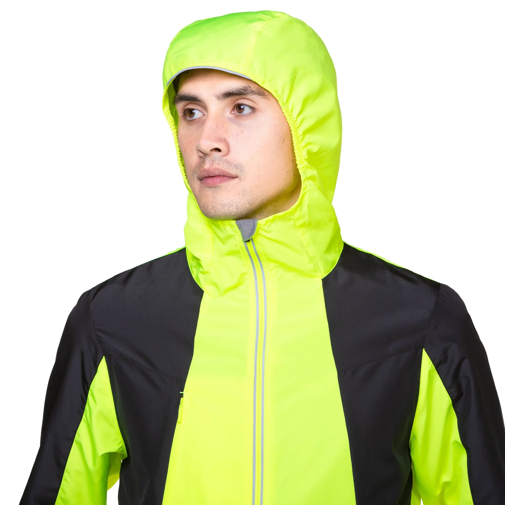 Ronhill Tech Reflect Jacket Men's Fluorescent Yellow Black Reflect