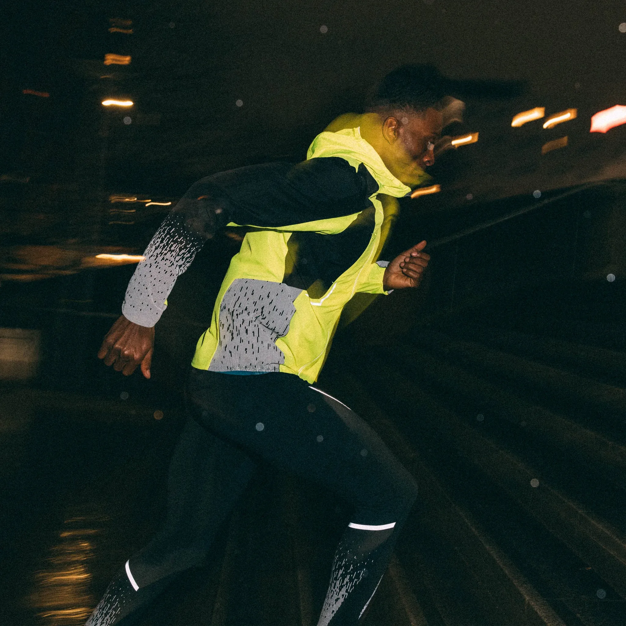 Ronhill Tech Reflect Jacket Men's Fluorescent Yellow Black Reflect