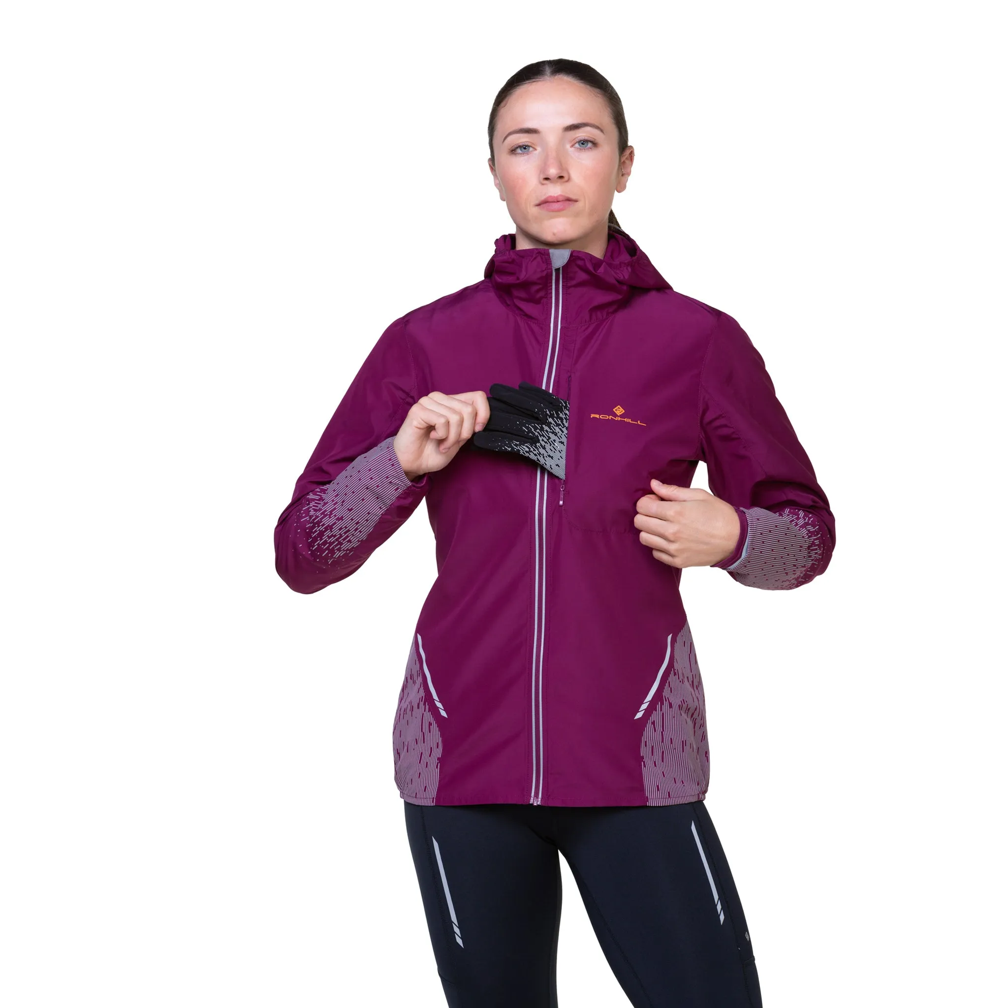Ronhill Tech Reflect Jacket Women's Blackcurrant Reflect